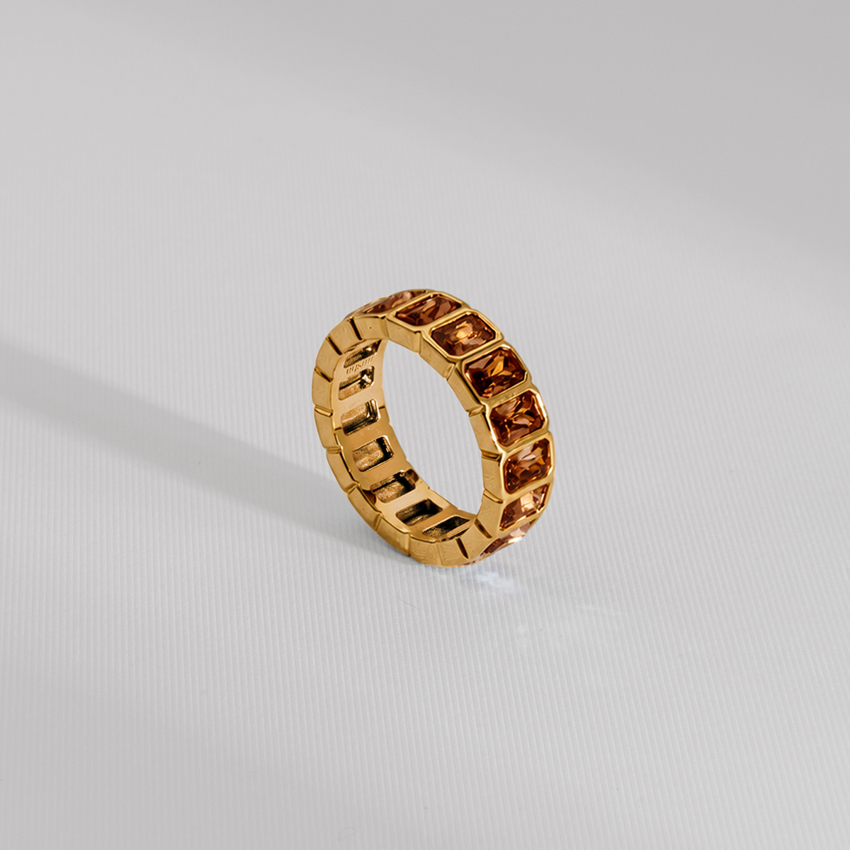 ANEL NUANCES MARROM DOURADO