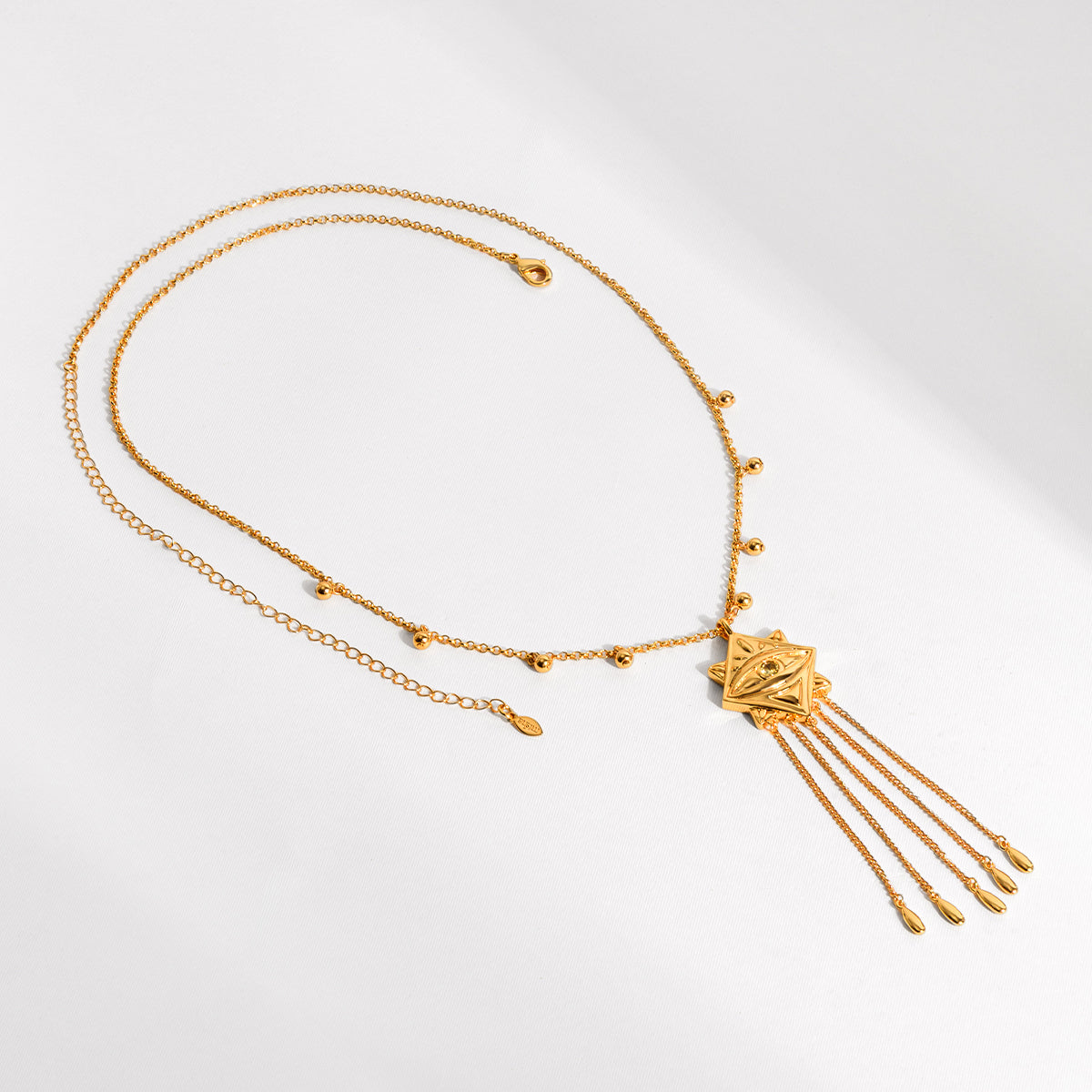 COLAR LONGO OLHO GIPSY DOURADO