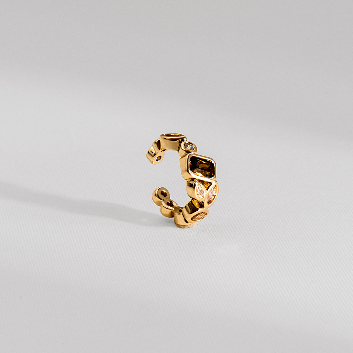 PIERCING NUANCES MARROM DOURADO