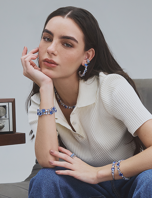 PULSEIRA NUANCES AZUL PRATEADO